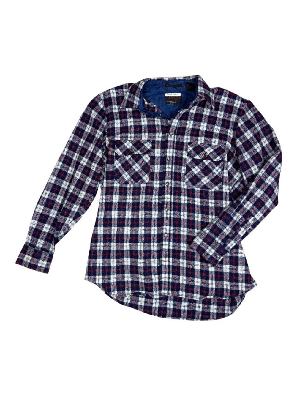 Pogues The Rookwood Collection Vintage Wool Flannel Button Down Shirt Large